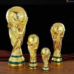 ワールドカップのトロフィー サッカー選手権のトロフィー 2022年自然サイズの金色の力士のトロフィー サッカー記念品 3Dレプリカファンのプレゼント