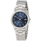 [シチズン Q&Q] 腕時計 アナログ 防水 日付 メタルバンド D010-205 メンズ ネイビー