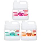 ライオン　柔軟剤　ソフラン　プレミアム消臭　3種セット　業務用　大容量　4L×3本入(3種×1本)