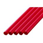 ストレートストロー　7mm×21cm　包装なし　赤色　400本入×20箱【メーカー直送・代引き不可・時間指定不可・沖縄、離島不可】