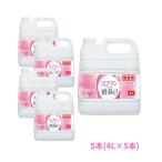 ライオン 柔軟剤 ソフラン プレミアム消臭 フローラルアロマの香り 4L×5本セット【取り寄せ商品・即納不可・代引き不可・返品不可】