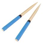 Absdefen 太鼓の達人用 マイバチ 太鼓バチ 使いやすい 長さ約380mm 直径20mm 2本1組 多色 (ブルー)