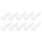 METALLIXITY нейлон hex болт (M10-1.5x40mm) 15 штук входит пластиковый все винт me Trick болт с шестигранной головкой - разнообразные промышленность для белый 