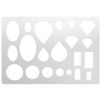UNICRAFTALE Mix Shape metal stencil cut наружный разрезной раунд прямоугольный Teardrop шаблон нержавеющая сталь повторный использование возможность оборудование 
