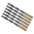 METALLIXITY дрель bit (8mm)6 шт 4341 высокая скорость сталь прямой рисунок 118° чёрный & золотой отделка медь aluminium дерево пластик средний твердость для металла 