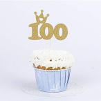 100日目 100days お祝い用 ケーキトッパー 紙製 誕生日 お祝い 新生児 ベビー 赤ちゃん お食い初め Lim