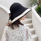 在庫処分 サンバイザー リボン 帽子 レディース 帽子 つば広 キャペリン つば広 女優帽 ガーデンハット ハット 紫外線対策 日よけ帽子 折り畳み メール便