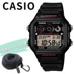カシオ 腕時計 メンズ デジタル 10年電池 100m防水 黒 スポーツ 時計ケース付き 爆買 成人 卒業 入学