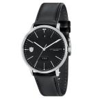 ドゥッファ メンズ HANNES DAYDATE ブラック レザー DF-9018-01 あすつく 腕時計