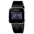 カルバンクライン メンズ レディース FUTURE フューチャー デジタル スクエアケース 39mm ブラック ラバー K5C21TD1 あすつく 腕時計