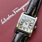 フェラガモ 腕時計 レディース ユニセックス スクエア ブラック レザー 誕生日 記念日 クリスマスプレゼント 爆買