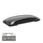 Terzo テルッツォ by PIAA ルーフボックス 320L シンメトリック エアロ ブラック 左開き 薄型スリムフォルム エアロバー&スクエアバー対応モデル