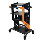 スキャンツールワゴン KN22134 工具箱 ワゴン OBD車検 エーミング 診断機 収納 点検 整備 作業台 便利 キャスター付き