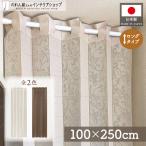 アコーディオンカーテン 洋風 100cm幅 250cm丈 パタパタカーテン 間仕切り ストライプアラベスク アイボリー ブラウン(99989 99990)