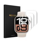 3枚組NIMASO フィルム Apple Watch series 10 42mm 対応 アップルウォッチ 保護フィルム 高感度タッチ 指紋