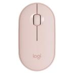 ロジクール Logicool マウス Pebble M350 Chrome/Android/iPadOS/Mac/Windows11対応 ローズ M350RO 光学式 無線(ワイヤレス) 3ボタン Bluetooth USB 海外インプ