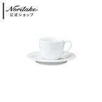 ノリタケ アークティック ホワイト 91592S デミタスソーサー(ソーサーのみ) ( 電子レンジ対応 食洗機対応 コーヒーカップ 白 おしゃれ ブランド