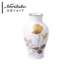 大倉陶園 金蝕バラ 19cm花生 ( ギフトボックス入り 花瓶 フラワーベース