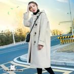 コート レディース 冬 ダッフルコート ロング 大きいサイズ 3L 4L 長袖 フード付き 薄手 厚手 コート アウター ロングコート 通勤 デート 韓国