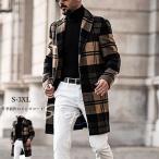  Пальто Честерфилд мужской тренчкот длинное пальто в клетку внешний бизнес casual большой размер джентльмен одежда ходить на работу осень-зима 