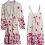 ルームウェア レディース ガウン ナイトガウン パジャマ 花柄 寝巻き ルームウェア バスローブ もこもこ ふわふわ 暖かい 可愛い 部屋着 寝間着 大きいサイズ