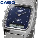 ショッピングCASIO CASIO アナデジ ANA-DIGI クオーツ 腕時計 ヴィンテージシリーズ AQ-230EM-2A メッシュメタルバンド デュアルタイム ネイビー [並行輸入品]