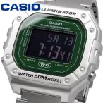 CASIO наручные часы Casio часы chipkasi стандартный цифровой W-218HD-3AV мужской metal частота серебряный × зеленый . вращение жидкокристаллический [ параллель импортные товары ]
