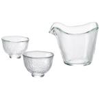 津軽びいどろ 耐熱 片口酒器セット FS-71515