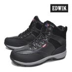 ショッピング防寒 スノーブーツ メンズ EDWIN エドウィン 靴 カジュアルブーツ ハイカット スニーカー ブーツ カジュアルシューズ 防水 防寒 防滑 冬靴 EDS 9120 ブラック 黒