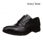 ショッピングラバーシューズ ビジネスシューズ メンズ Uチップ テクシーリュクス texcy luxe ゴアテックス GORE-TEX 本革 防水 就活 4E 軽量 梅雨対策 男性用 革靴 TU-8006 ブラック 黒