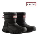 スノーブーツ レディース ハンター HUNTER イントレピッド インシュレイティド ショート スノー ブーツ 防寒 防水 防滑 雪道対応 WFS2108WWU BLK ブラック