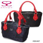 SAVOY サボイ バッグ ハンドバッグ レディース ブラックレッド ネイビーレッド バルーン柄 サボイロゴ プリント SM204607