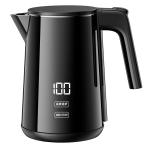 SSYFEI 電気ケトル 1.0L【1000W急速沸騰・デジタル温度表示】7段階温度調節 4時間保温 電気ポット 触れても熱くない二重構造 メモリー機