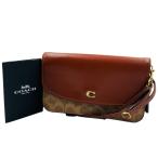 COACH Coach разделение ten signature кожа Cross сумка "body" сумка на плечо C5362 Brown 