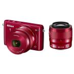 Nikon S2 ダブルズームキット レッド 良品 動作確認済み 1ヶ月保証付 小型軽量 ミラーレス