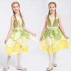 ティンカーベル 妖精 フェアリー ハロウィン コスプレ キッズ 衣装 レインボープリンセス 子供用コスチューム 舞台衣装 プリンセス コスチューム 子供ドレス