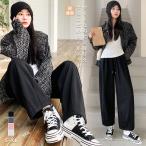 スウェットパンツレディースボトムスワイドパンツ吸汗速乾ジョガーパンツ無地ジ...