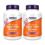 エクストラストレングスアップルサイダービネガー750mg 180錠 2個セット ナウフーズExtra Strength Apple Cider Vinegar 750 mg, 180 Tablets 2set  NOW Food