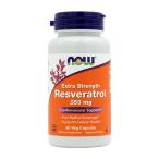 エクストラストレングスレスベラトロール350mg 60ベジカプセル ナウフーズ Extra Strength Resveratrol 350 mg, 60 Veg Capsules NOW Food