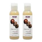 ソリューションシアナッツオイル 118ml 2個セット ナウフーズ 4Solutions Shea Nut Oil, 4 fl oz 2set　NOW Foods