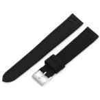 【並行輸入品】Hadley Romaメンズ純正「コーデュラ」ウォッチバンド (ビーガン、サステナブル) MS 850, ブラック, 18mm,