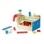 ショッピングmelissa 【並行輸入品】Melissa & Doug Hammer and Sawツールベンチ   木製Buildingセット(32個) Melissa