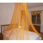 【並行輸入品】OctoRose ラウンド フープ オレンジ ベッド キャノピー 蚊帳 | ベッドにフィット | 吊り下げ プリンセス キャノピー