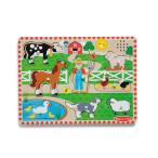 ショッピングmelissa 【並行輸入品】 Melissa & Doug Old MacDonald's Farm Song Puzzle   8 Piece Wooden
