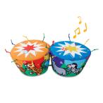 ショッピングmelissa 【並行輸入品】 Melissa & Doug K's Kids Bongo Drums Soft Musical Instrument, Mul