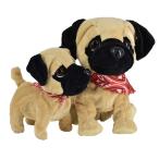 ショッピングDaddy 【並行輸入品】 WEofferwhatYOUwant Pug Daddy & Pug Puppy   Electronic Interactiv