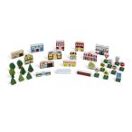 【並行輸入品】Wooden Town Play Set For Kids With Storage Melissa & Doug Wooden