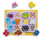 ショッピングmelissa 【並行輸入品】 Melissa & Doug Blue's Clues & You! Wooden Chunky Puzzle   Fridge