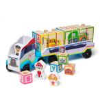 ショッピングmelissa 【並行輸入品】 Melissa & Doug PAW Patrol Wooden ABC Block Truck (33 Pieces)