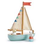 ショッピングsailing 【並行輸入品】 Tender Leaf Toys   Sailaway Boat   Educational Wooden Sailing Bo